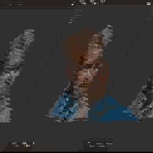 Illustration of an editors and art directors face made with creativity